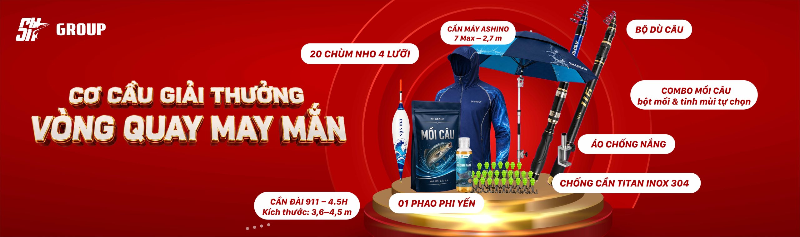Vòng quay may mắn SH Group vòng quay may mắn sh group