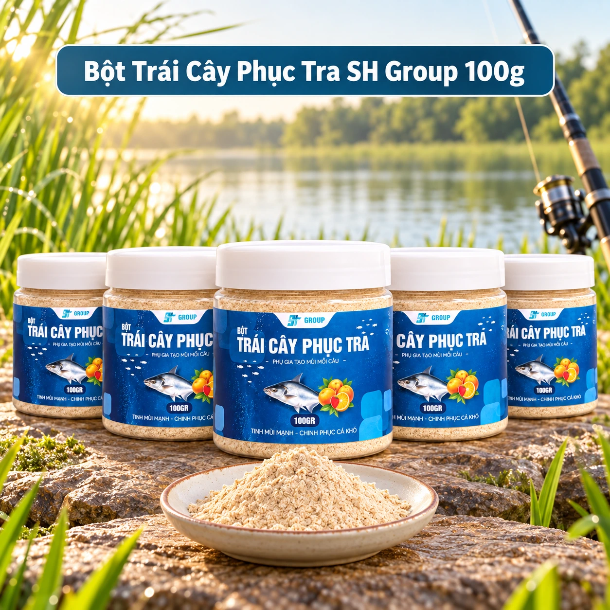 Bột Trái Cây Phục Tra SH Group 100g: 7 đặc điểm 8 bột trái cây phục tra