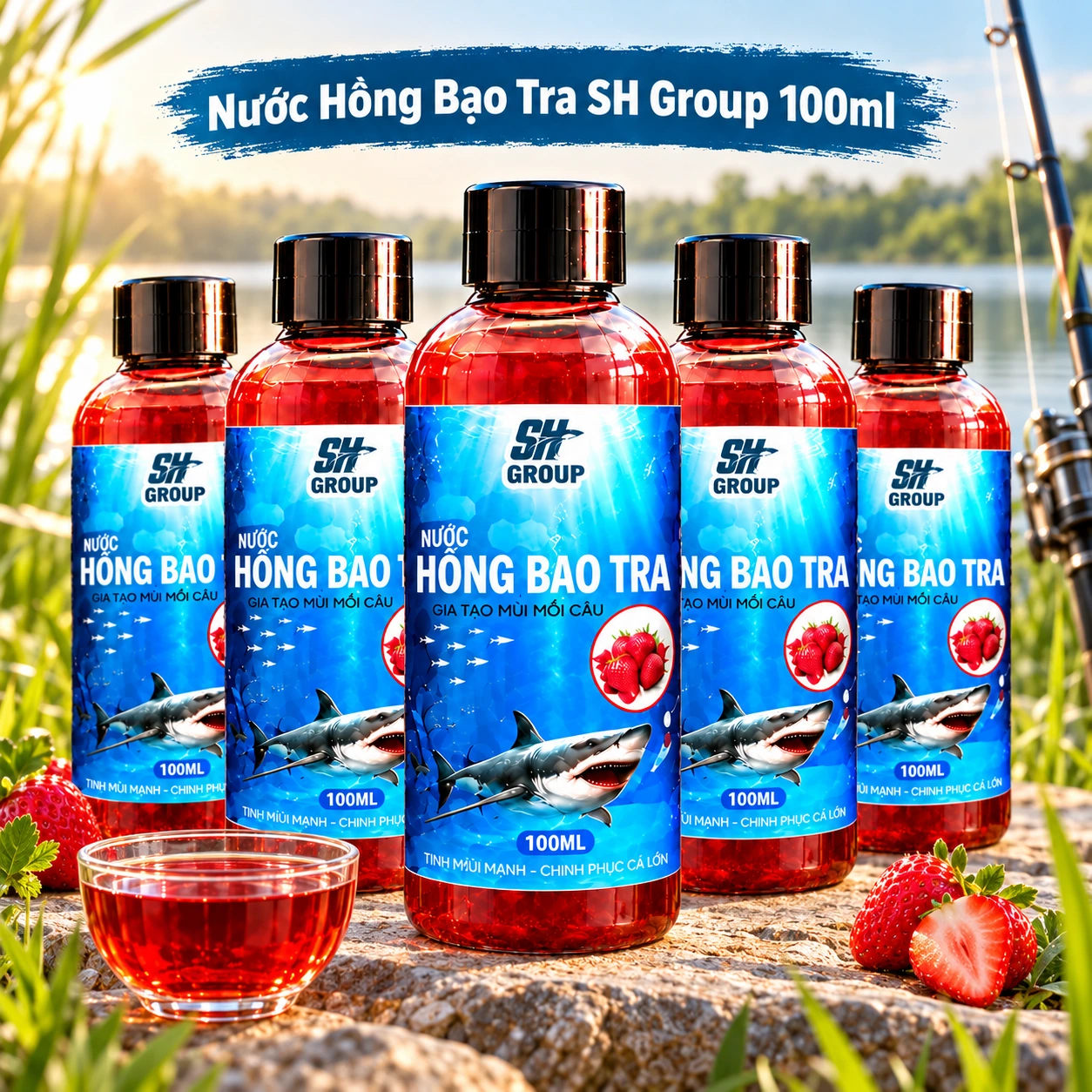 Bộ 5 Chai Nước Hồng Bạo Tra SH Group 100ml Bộ 5 chai Nước Hồng Bạo Tra SH Group 100ml