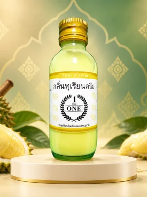 Tinh mùi sầu riêng The One 60ml, một chai chính diện trên nền studio với họa tiết gợi phong cách Thái.