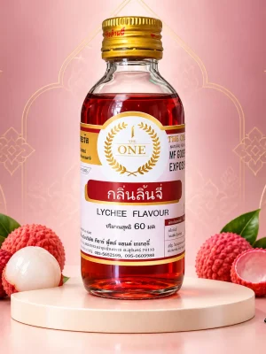 Tinh mùi vải The One 60ml, một chai chính diện trên nền studio với họa tiết gợi phong cách Thái.