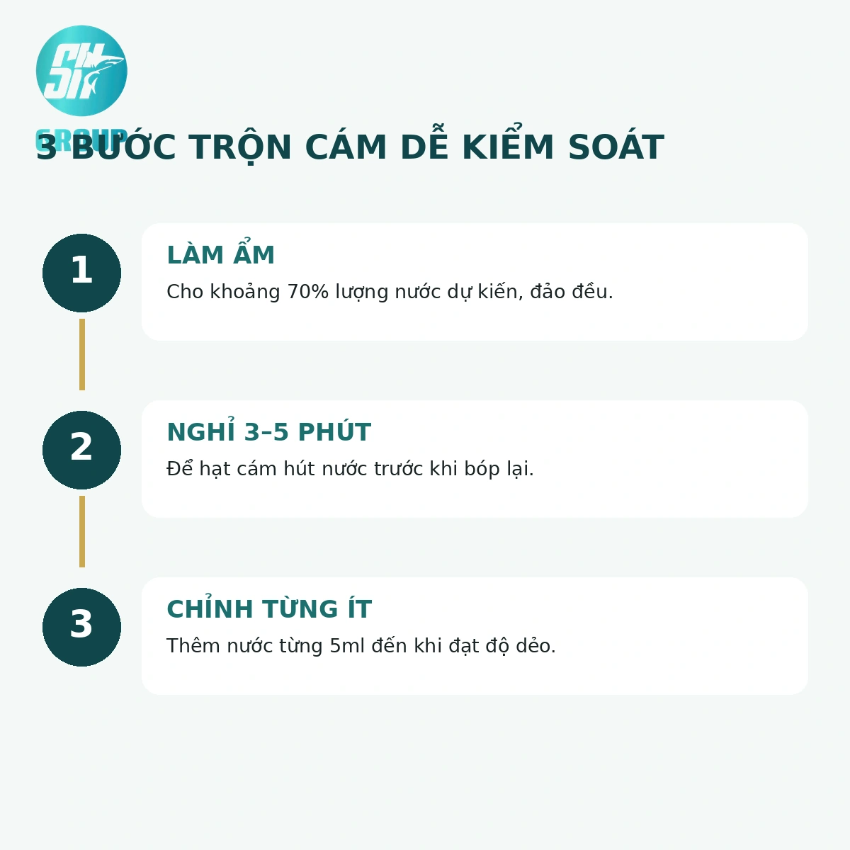 3 Bước Trộn Cám Câu Cá Tra Sông Ba bước trộn cám câu cá tra sông dễ kiểm soát độ ẩm