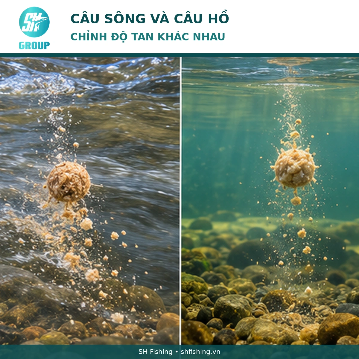 Mồi Cơm Nguội Câu Sông Và Câu Hồ Mồi cơm nguội câu sông và câu hồ khác nhau thế nào