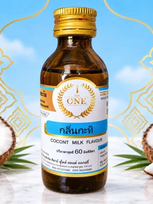 Tinh mùi Cốt dừa The One 60ml, một chai chính diện với nhãn The One hướng về phía trước