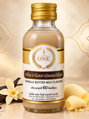 Tinh mùi Vani bơ sữa The One 60ml, một chai chính diện với nhãn The One hướng về phía trước